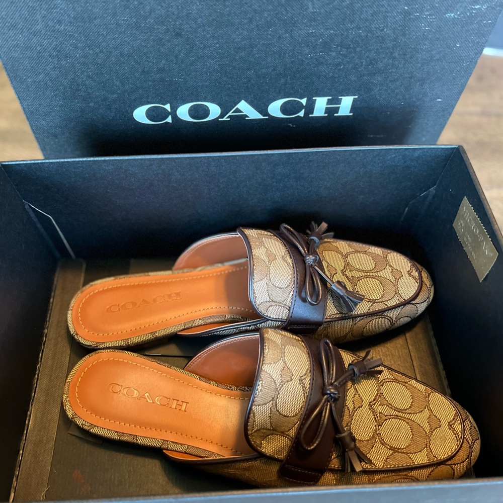 Coach women’s slip on mules